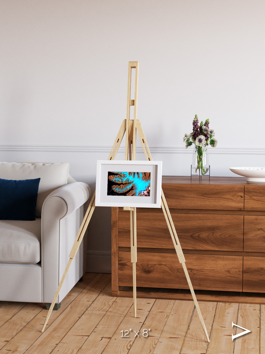 Frozen Currents, West Fjords Framed & Mounted Print