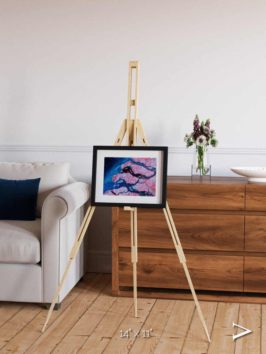 Windward Isles, Delta Region Netherlands Framed & Mounted Print