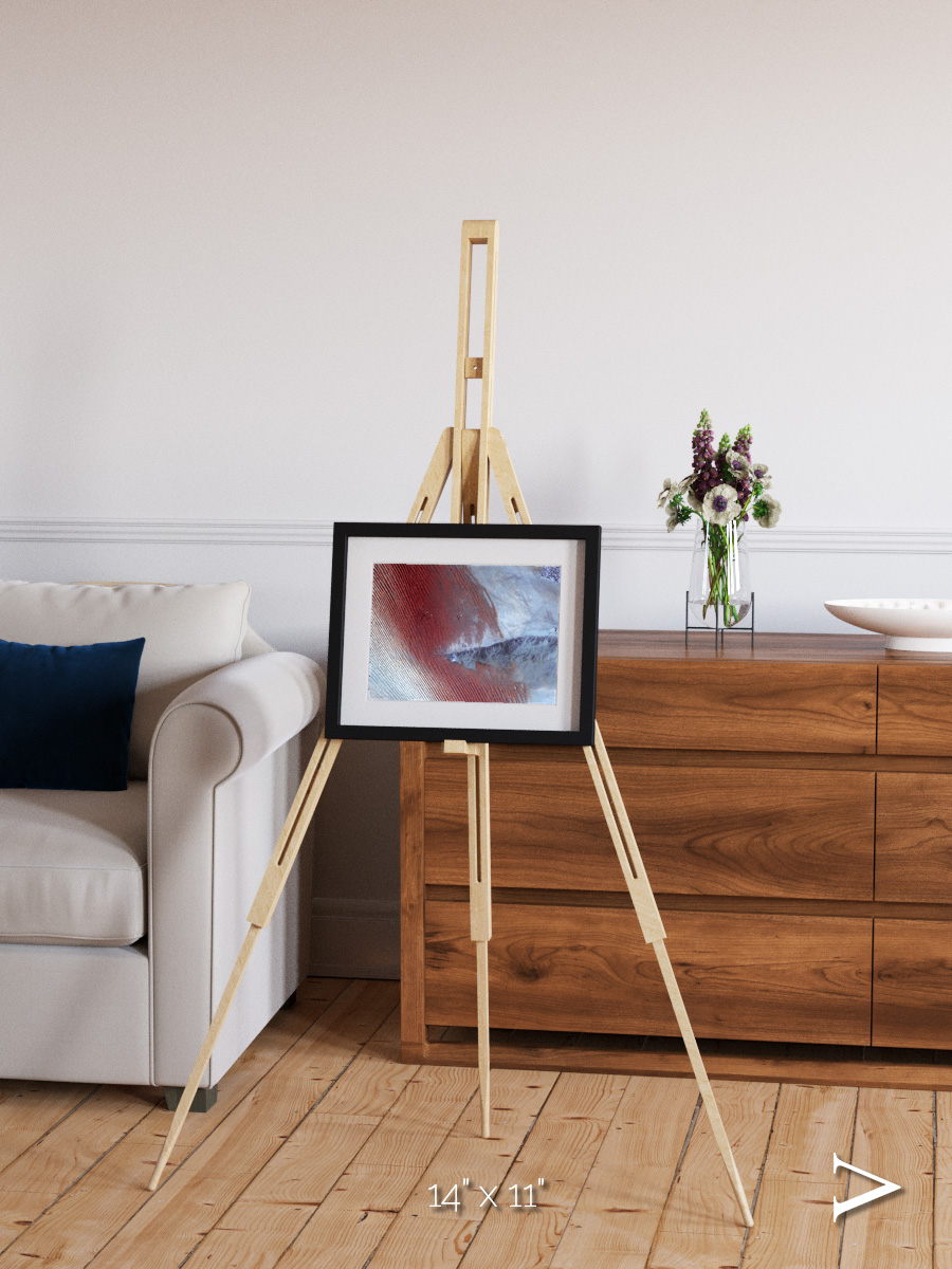 Wind Signatures, Empty Quarter Framed & Mounted Print