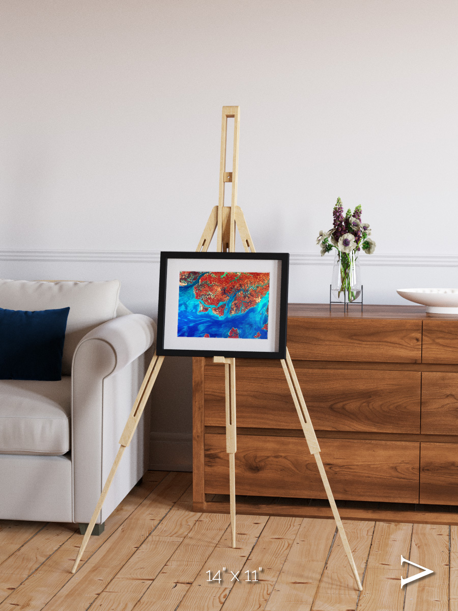 River and Plain, Guinea-Bissau Framed & Mounted Print