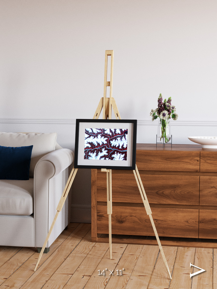 Ribbon River, Himalayas Framed & Mounted Print