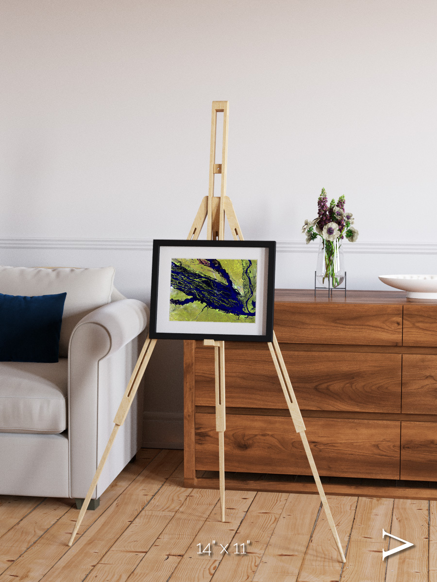 Painted Archipelago, Jau Park Framed & Mounted Print