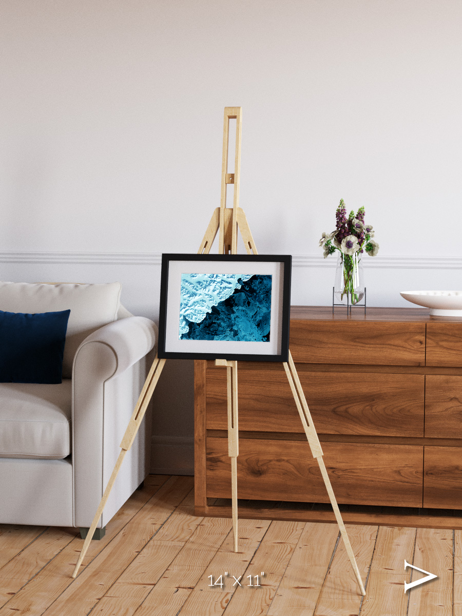 Glacial Passage, Kamchatka Peninsula Framed & Mounted Print