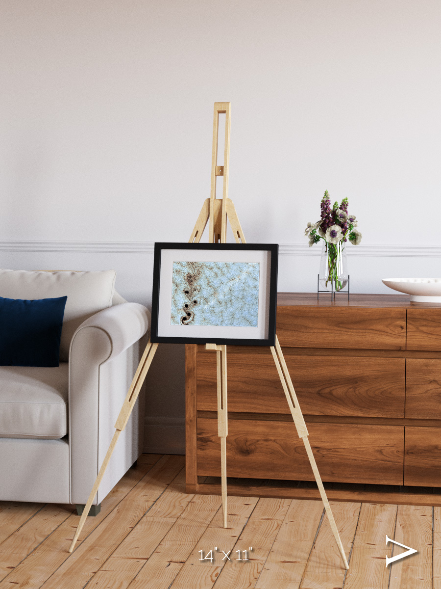 Wind Signatures, Karman Vortices Framed & Mounted Print