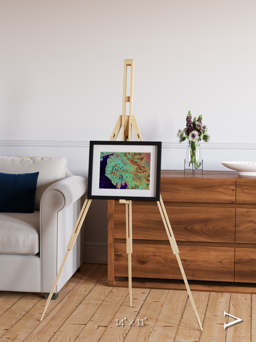 Polar Flow, Lake District Framed & Mounted Print