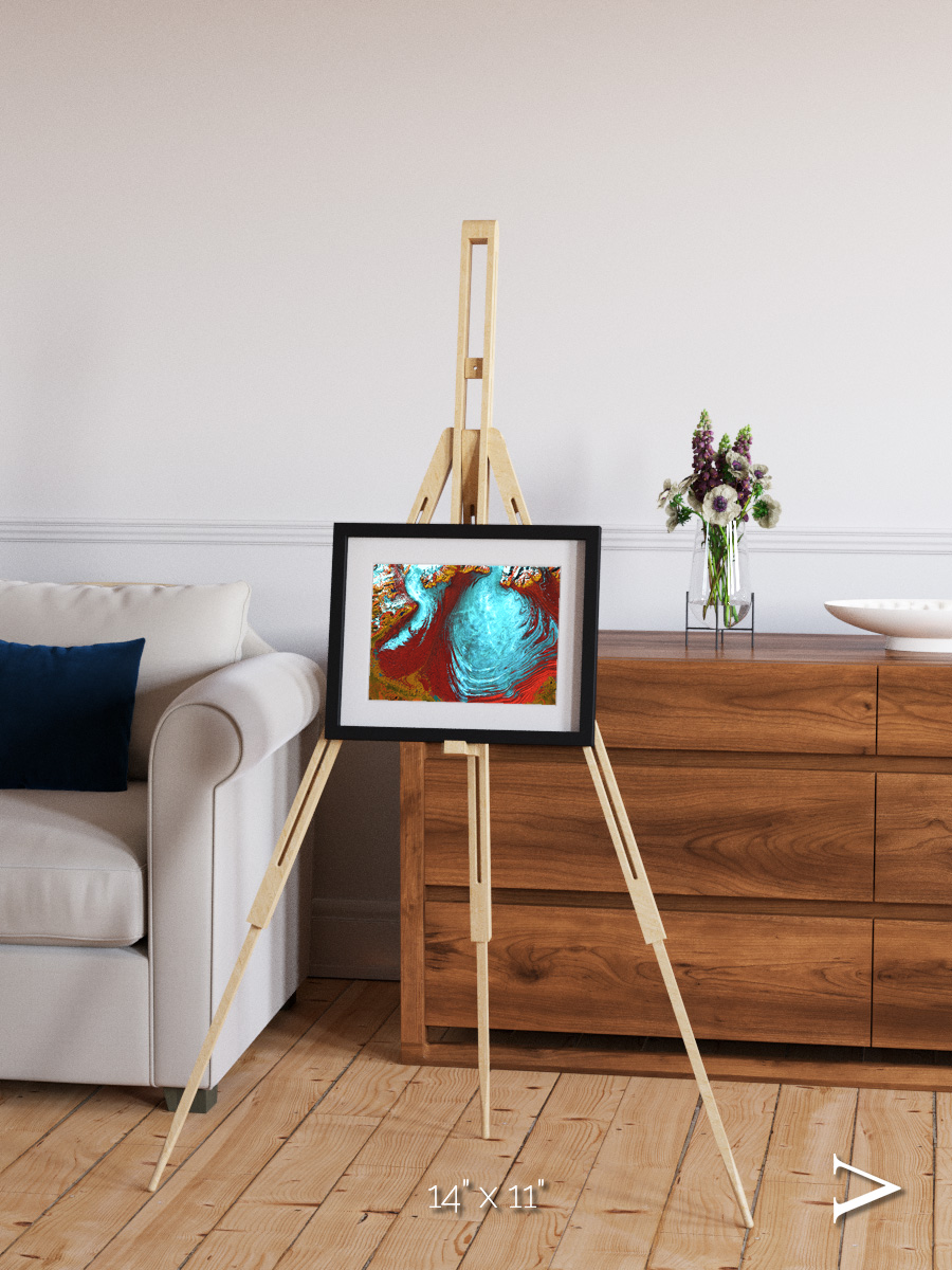 Glacial Passage, Malaspina Glacier Framed & Mounted Print
