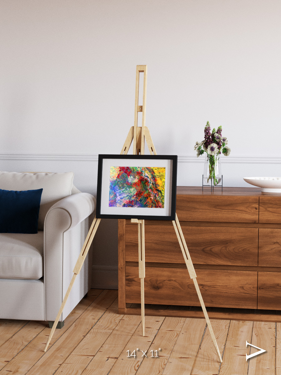 Melted Earth, Great Sandy Desert Framed & Mounted Print