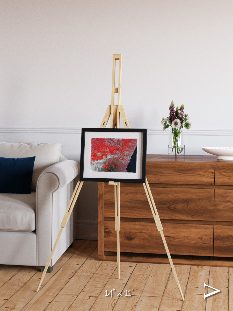 Painted Archipelago, Mt Etna Framed & Mounted Print