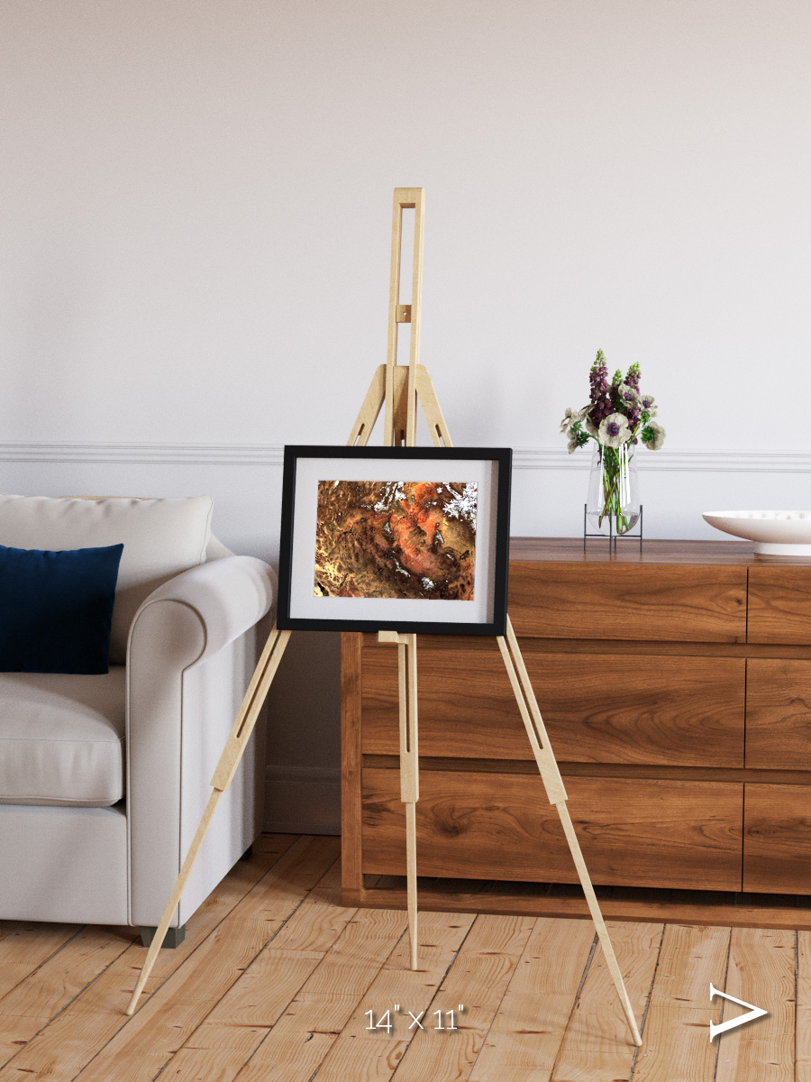 Sunlit Dunes, North America Framed & Mounted Print
