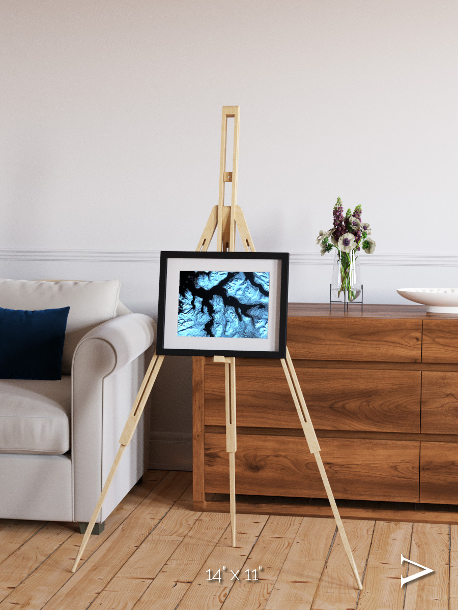 Glacial Passage, Northern Norway Framed & Mounted Print