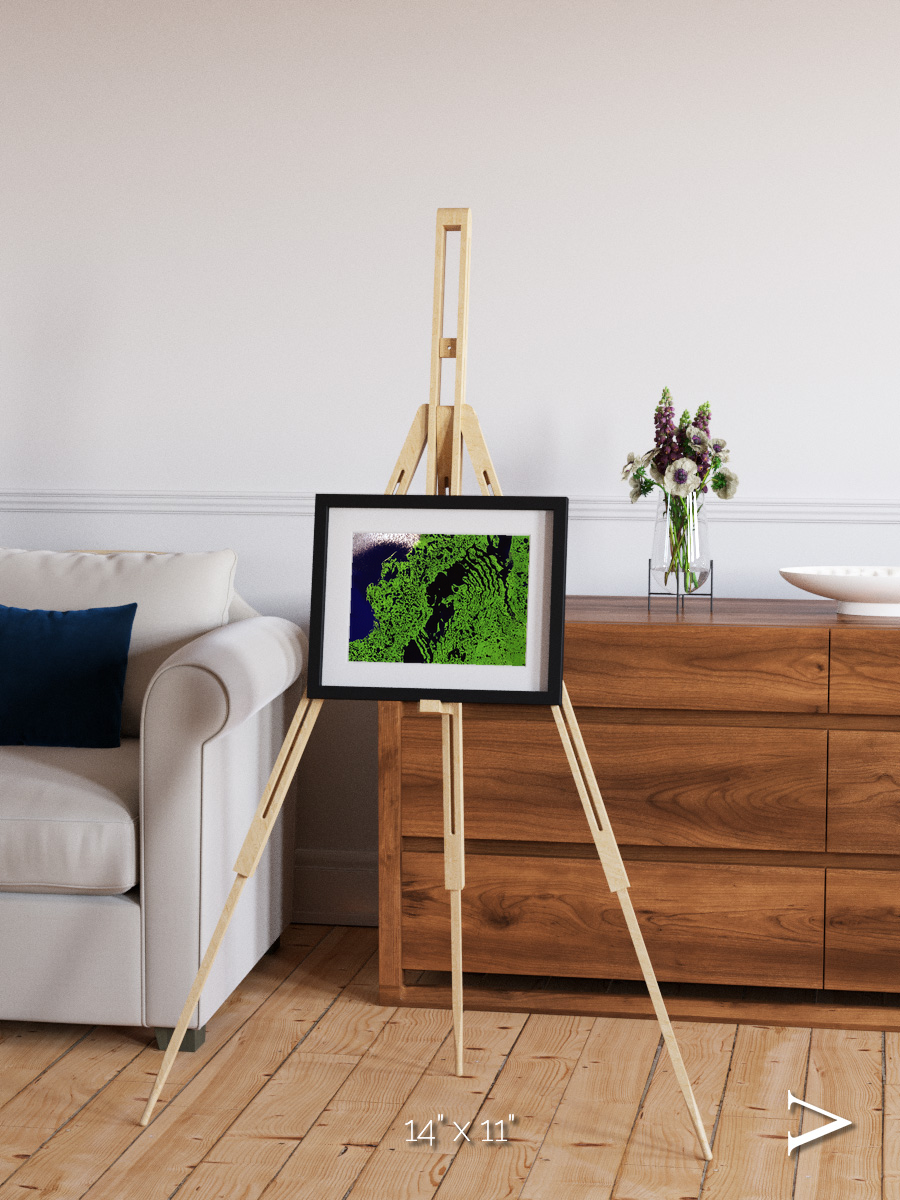Tundra Reach, Liverpool Bay Framed & Mounted Print