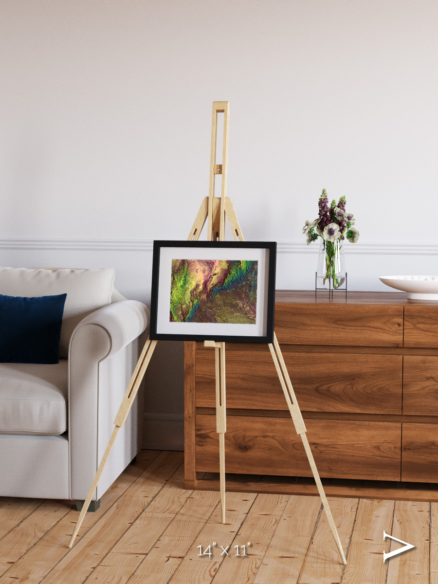 Textured Earth, Sierra de Velasco Framed & Mounted Print