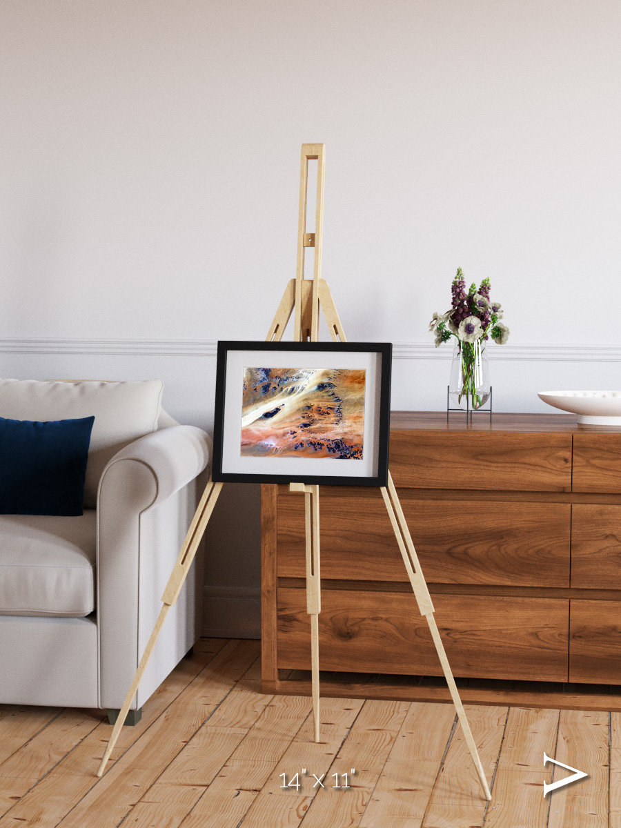 Shifting Dunes, Terkezi Oasis Framed & Mounted Print