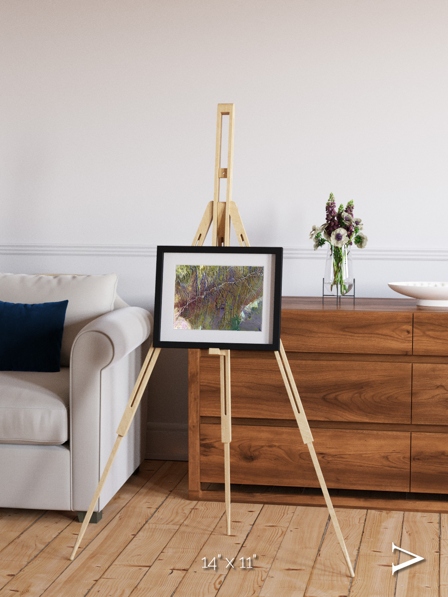 Shifting Dunes, Ugab River Framed & Mounted Print