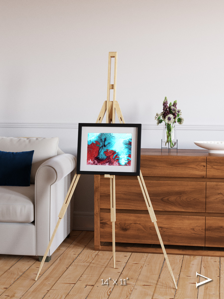 Polar Flow, Vatnajokull Glacier Ice Cap Framed & Mounted Print