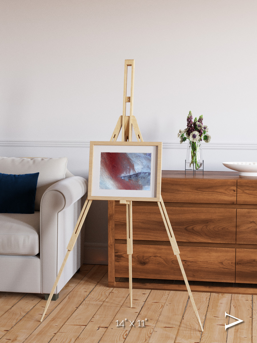 Wind Signatures, Empty Quarter Framed & Mounted Print