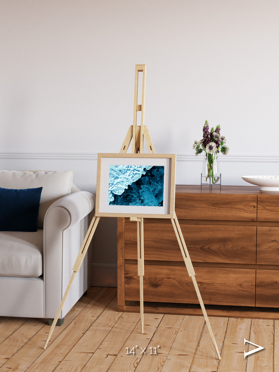 Glacial Passage, Kamchatka Peninsula Framed & Mounted Print