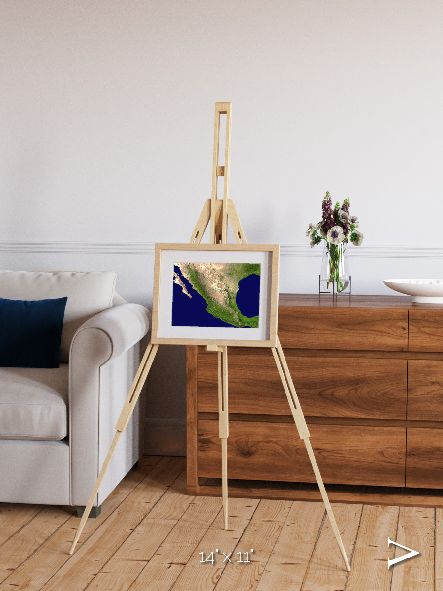 Windwritten Sands, Mexico and Central America Framed & Mounted Print