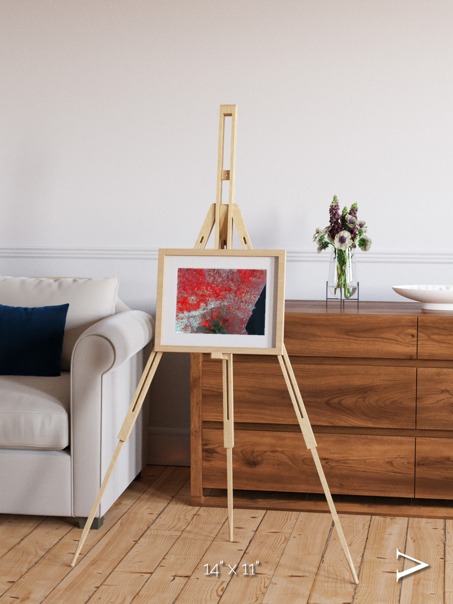 Painted Archipelago, Mt Etna Framed & Mounted Print