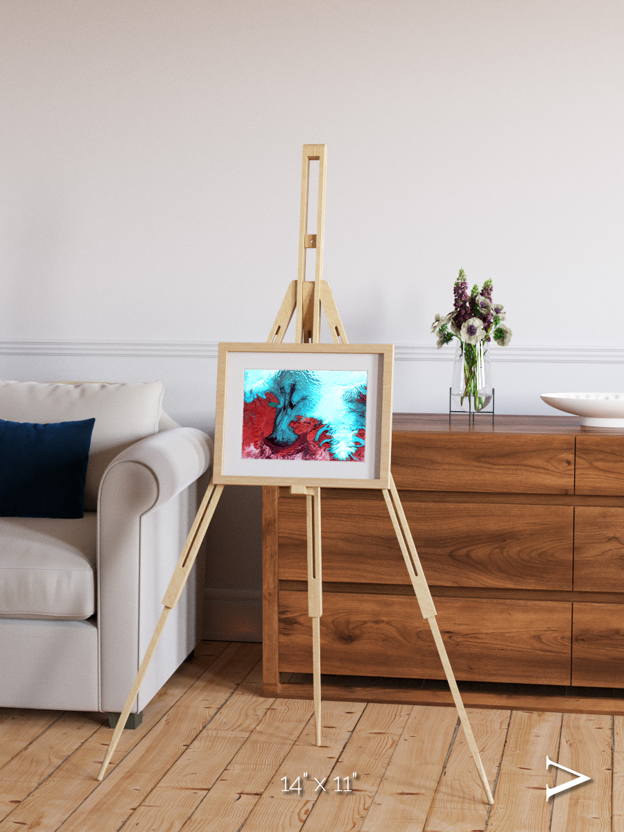 Polar Flow, Vatnajokull Glacier Ice Cap Framed & Mounted Print