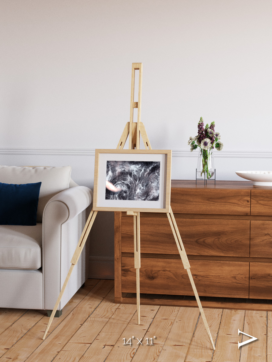 Wind Signatures, Whirlpool in the Air Framed & Mounted Print