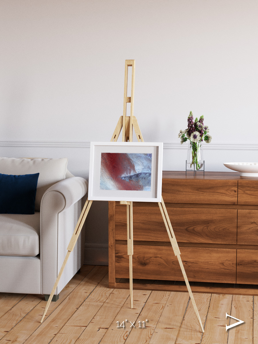 Wind Signatures, Empty Quarter Framed & Mounted Print