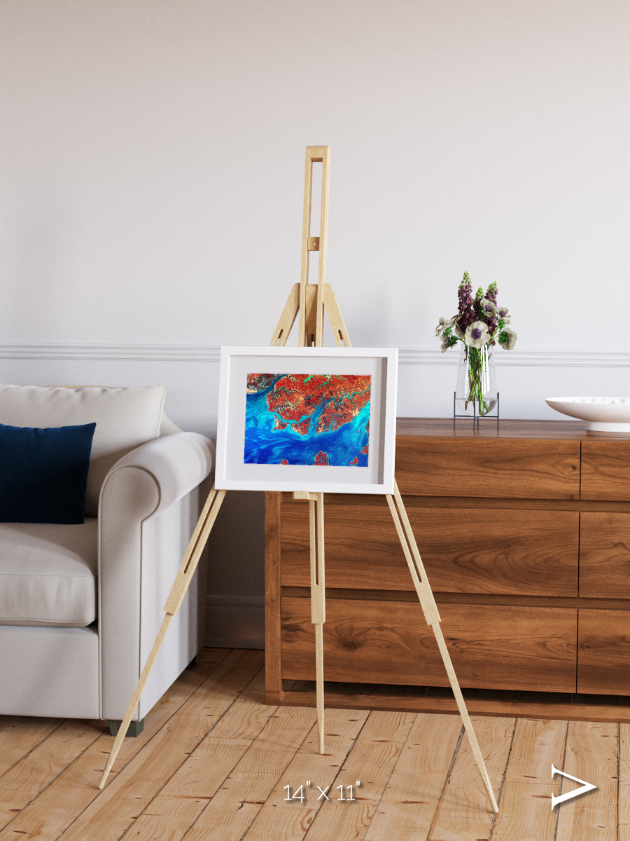 River and Plain, Guinea-Bissau Framed & Mounted Print