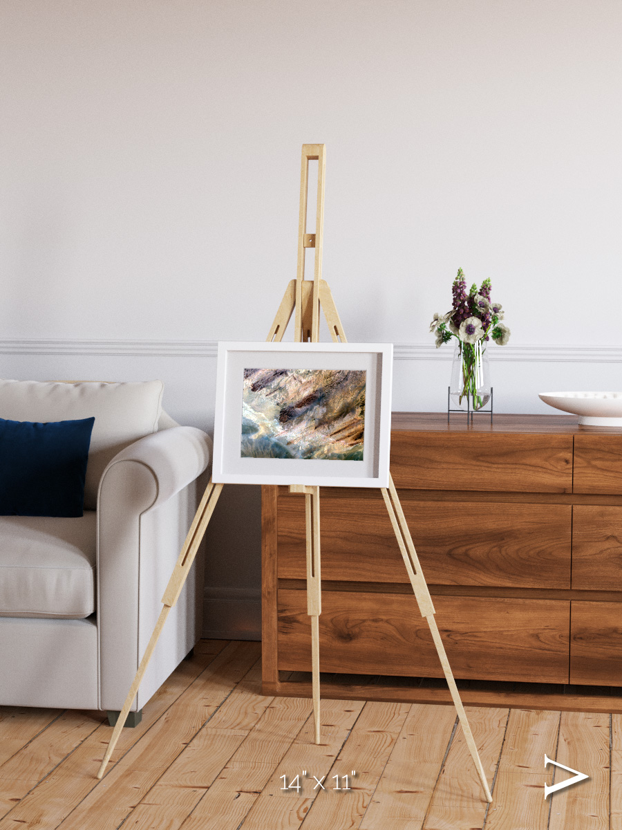 Lava Lines, Impact Framed & Mounted Print