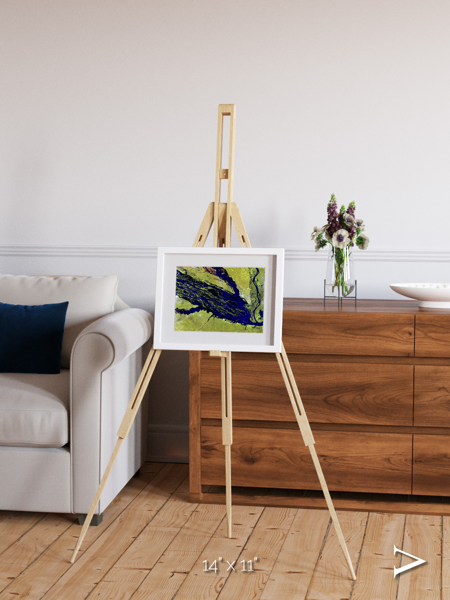 Painted Archipelago, Jau Park Framed & Mounted Print