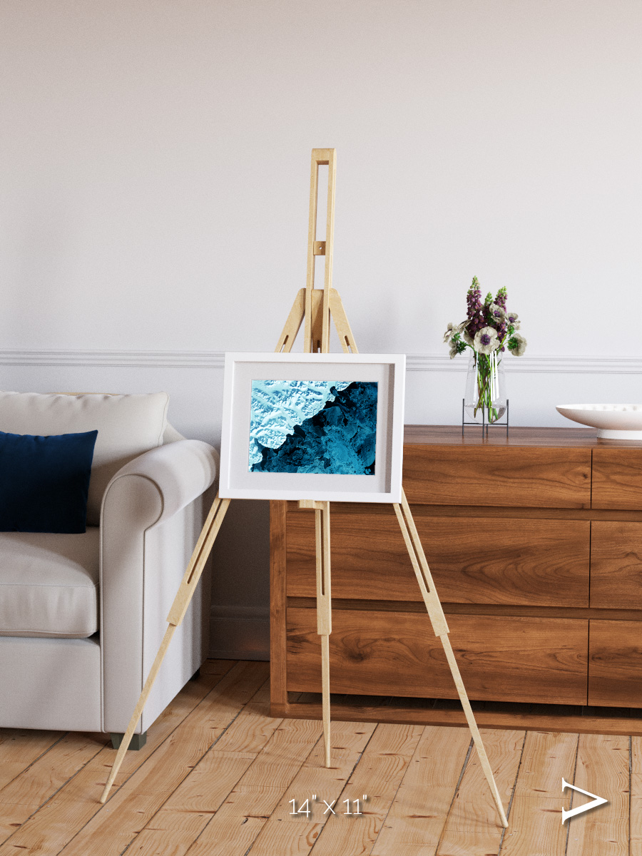 Glacial Passage, Kamchatka Peninsula Framed & Mounted Print