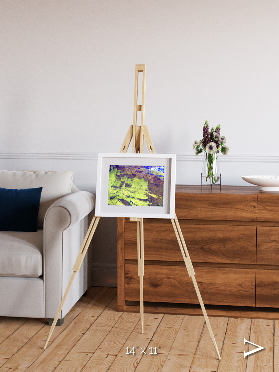 Lake Lines, Lake Amadeus Framed & Mounted Print