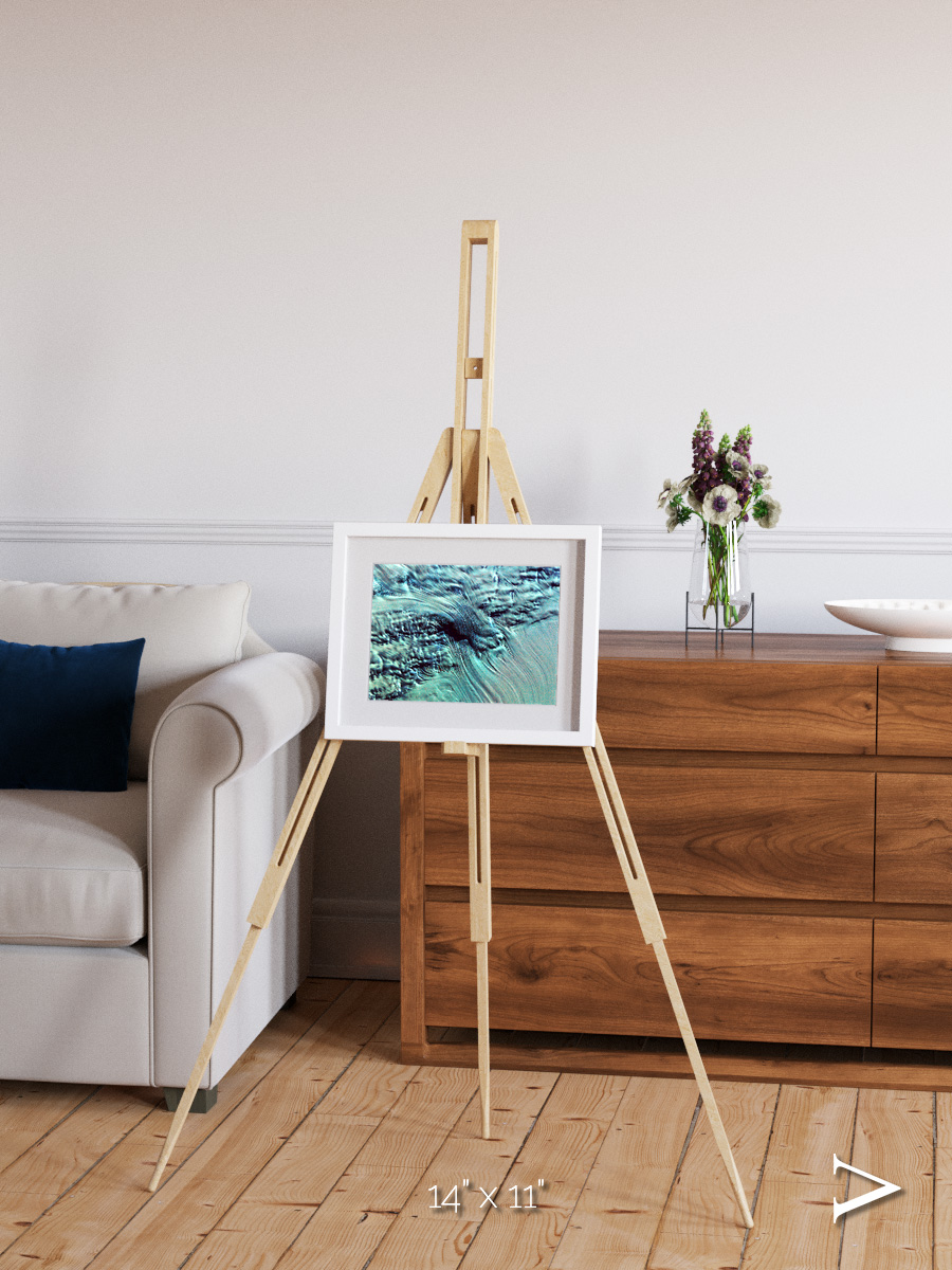 Ice River, Lambert Glacier Framed & Mounted Print