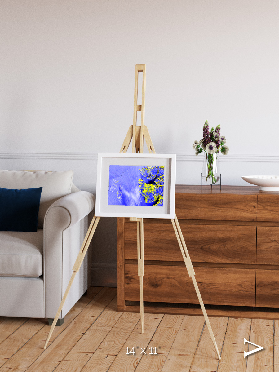 Islands in Snow, High Arctic Framed & Mounted Print