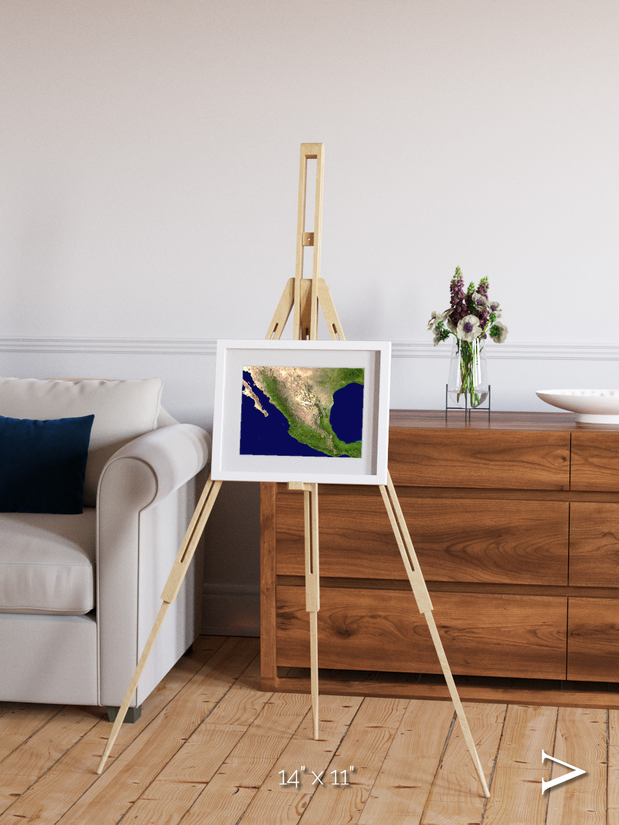 Windwritten Sands, Mexico and Central America Framed & Mounted Print
