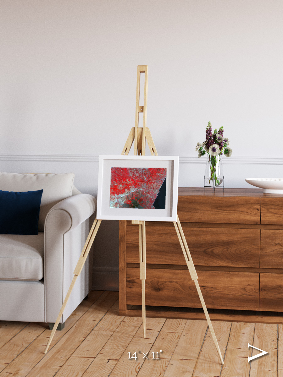 Painted Archipelago, Mt Etna Framed & Mounted Print