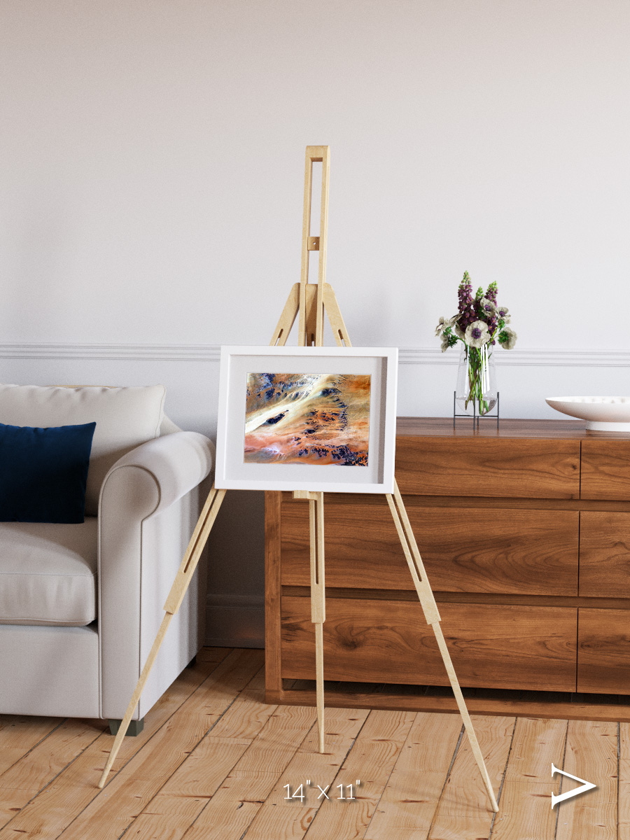 Shifting Dunes, Terkezi Oasis Framed & Mounted Print