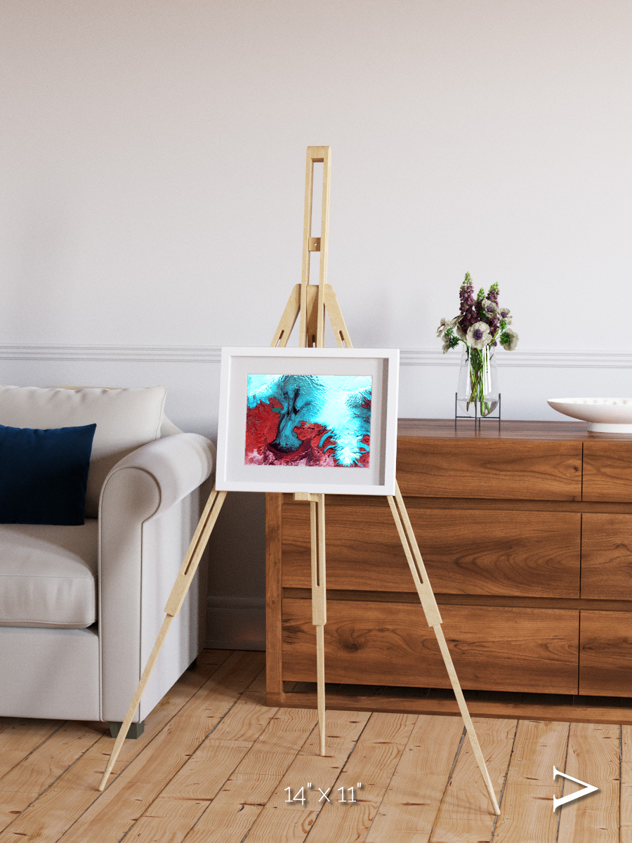 Polar Flow, Vatnajokull Glacier Ice Cap Framed & Mounted Print