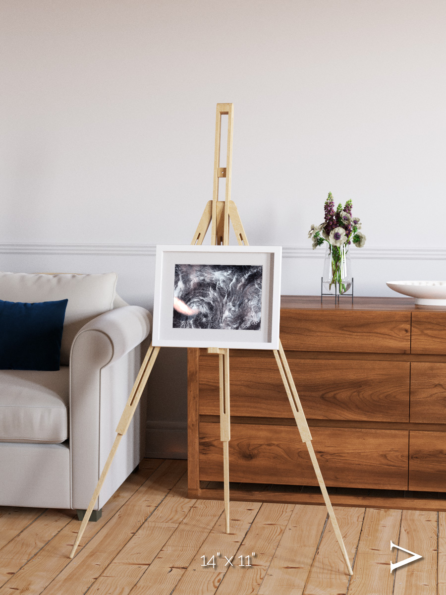 Wind Signatures, Whirlpool in the Air Framed & Mounted Print