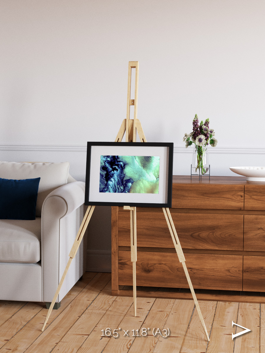 Shifting Skies, Aleutian Islands Framed & Mounted Print