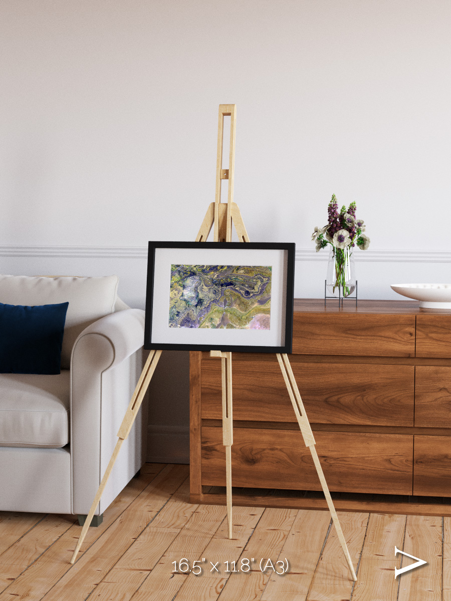 Mineral Horizons, Anti-Atlas Framed & Mounted Print