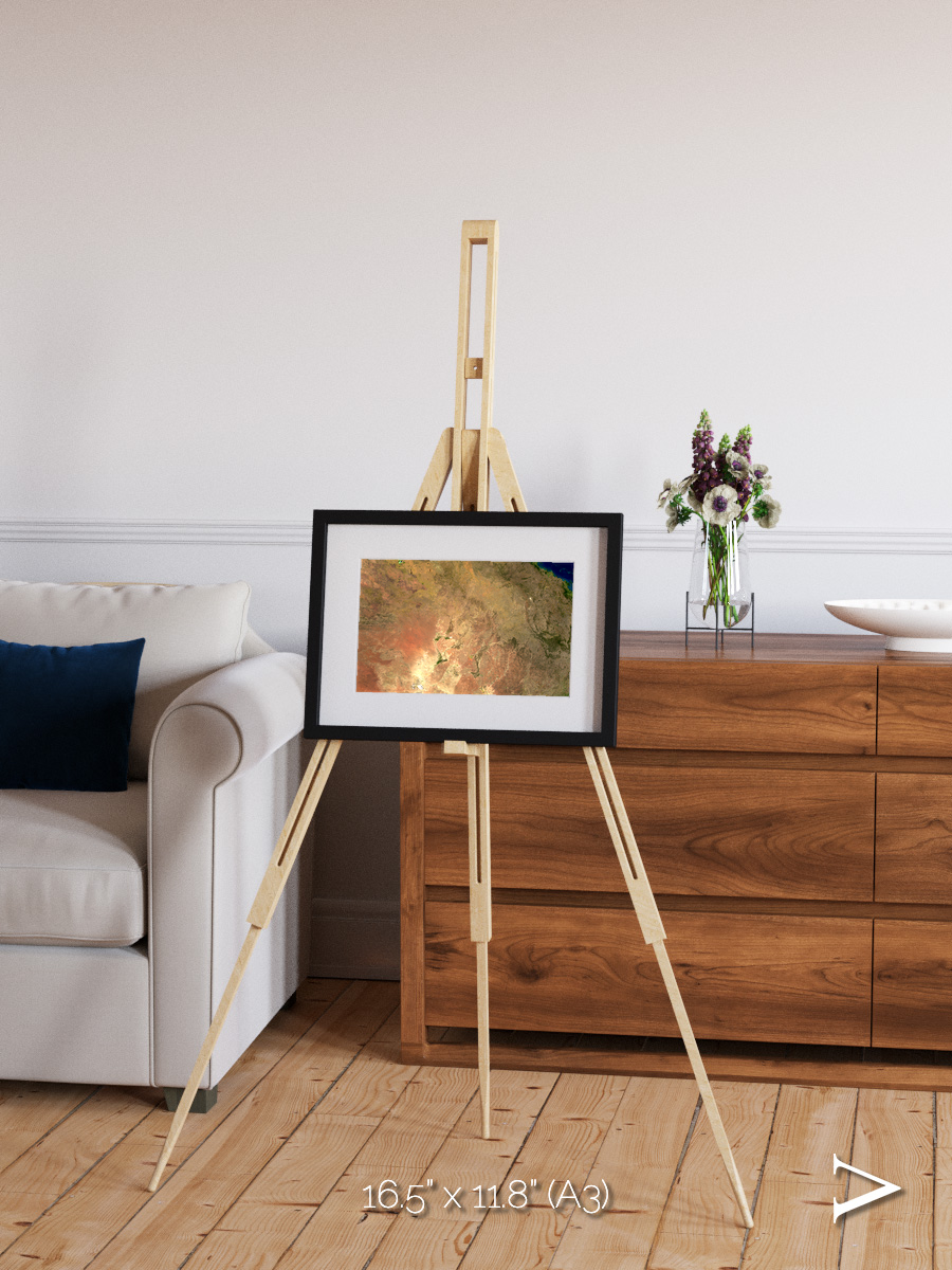 Winding Waters, Australia Framed & Mounted Print