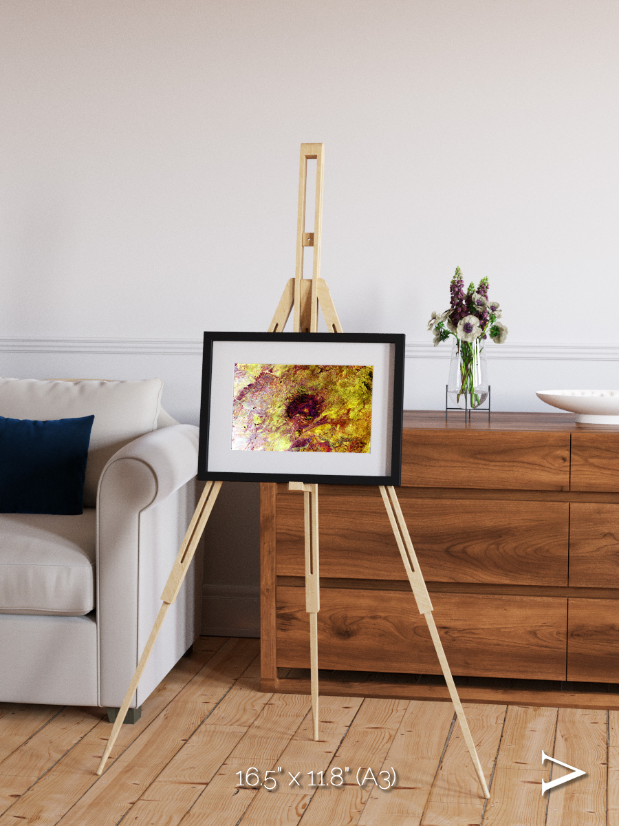 Magma Plains, Erongo Massif Framed & Mounted Print