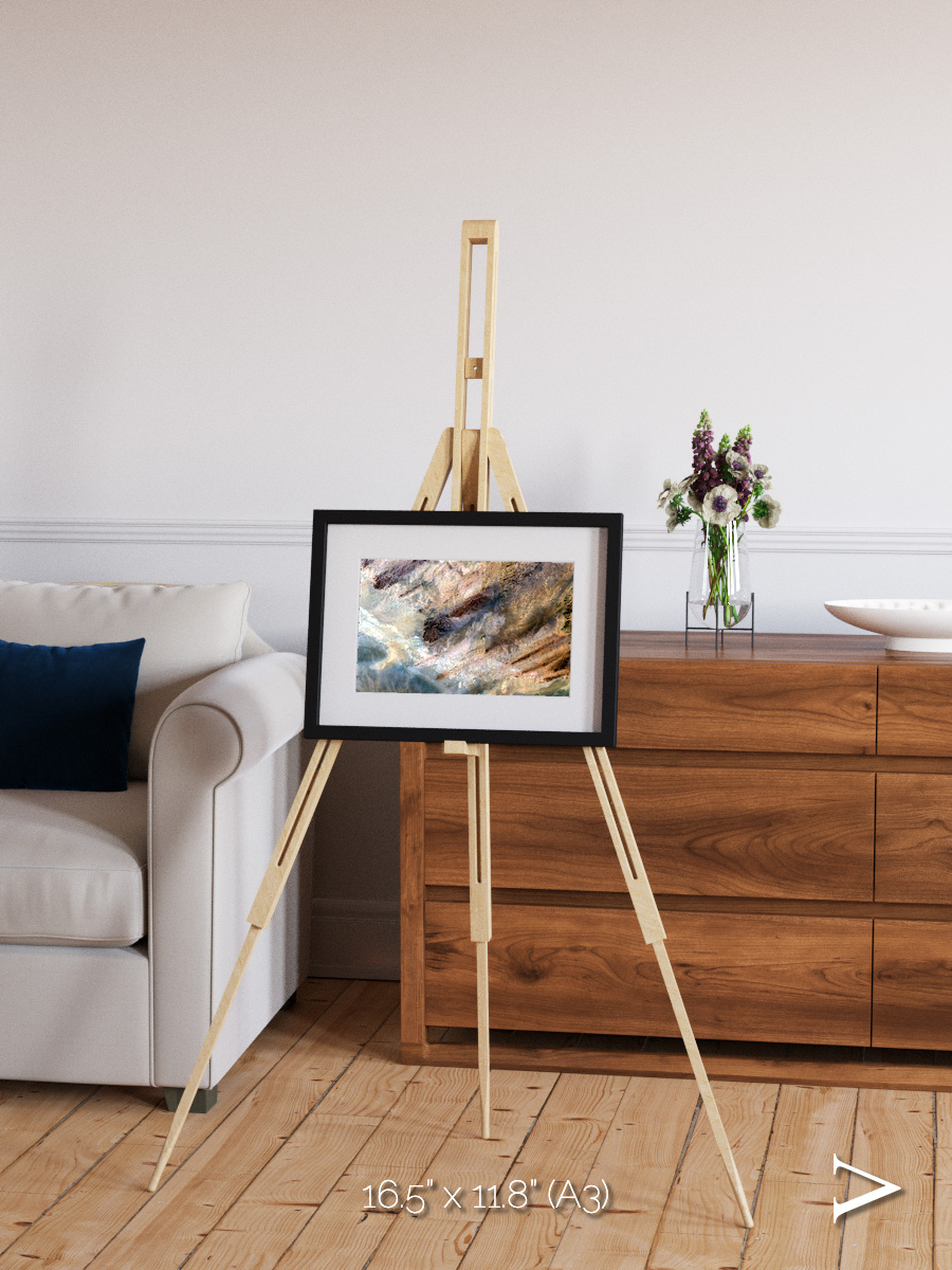 Lava Lines, Impact Framed & Mounted Print