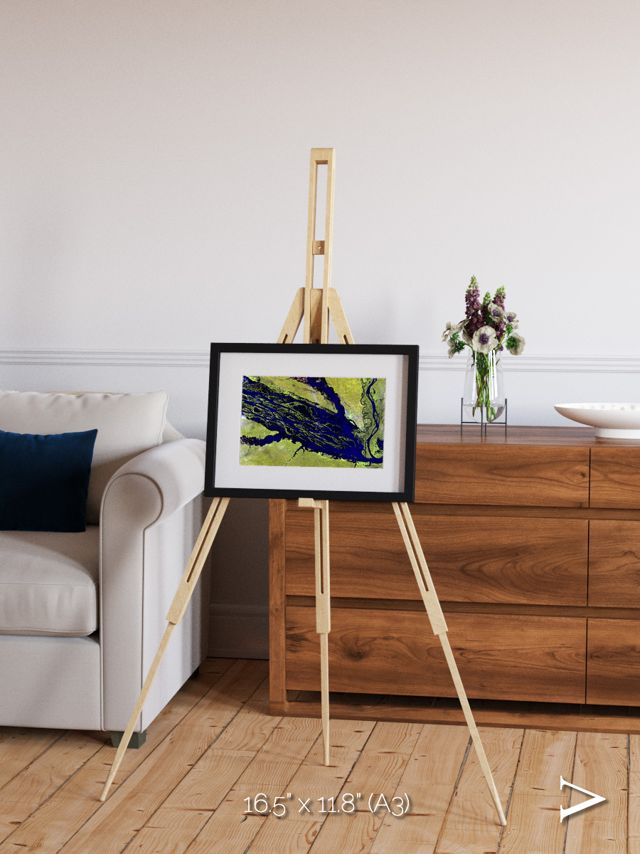 Painted Archipelago, Jau Park Framed & Mounted Print