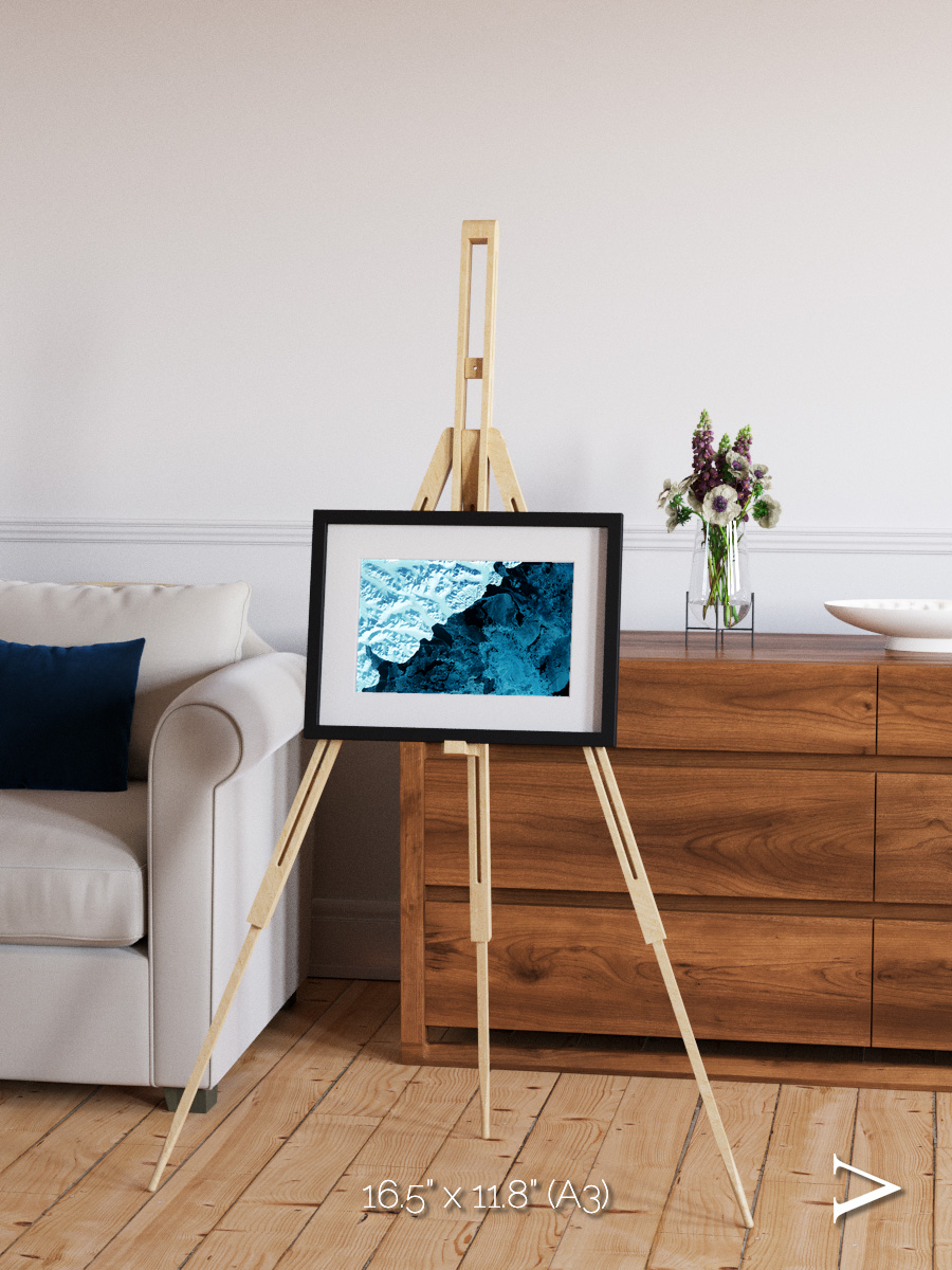 Glacial Passage, Kamchatka Peninsula Framed & Mounted Print