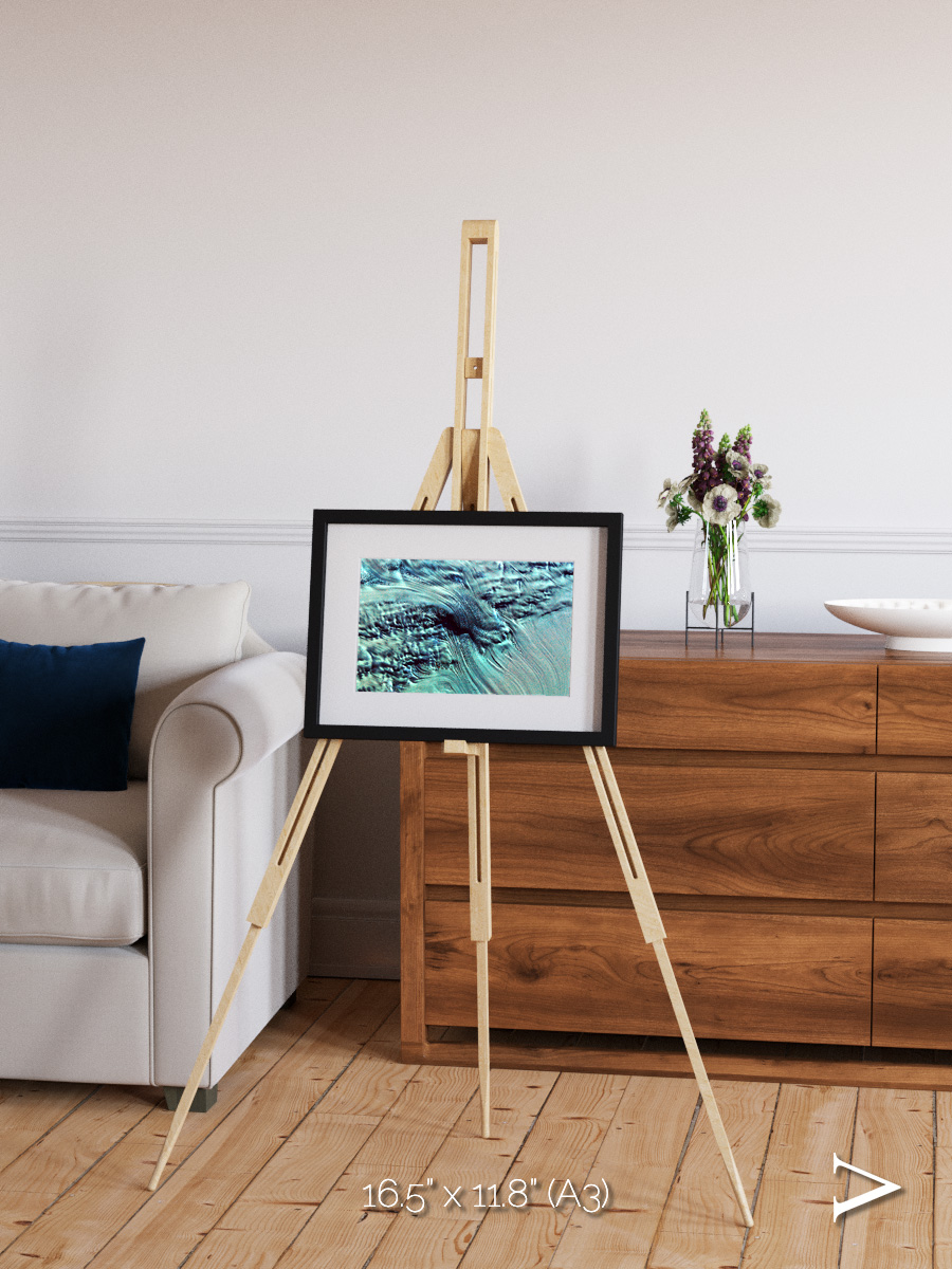 Ice River, Lambert Glacier Framed & Mounted Print