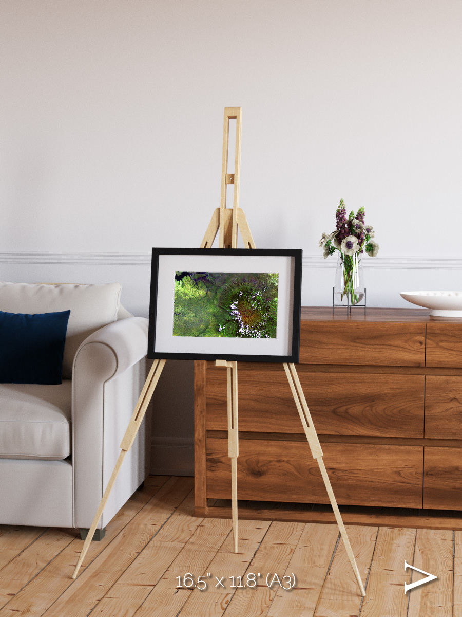 Vortex Trails, Mount Elgon Framed & Mounted Print