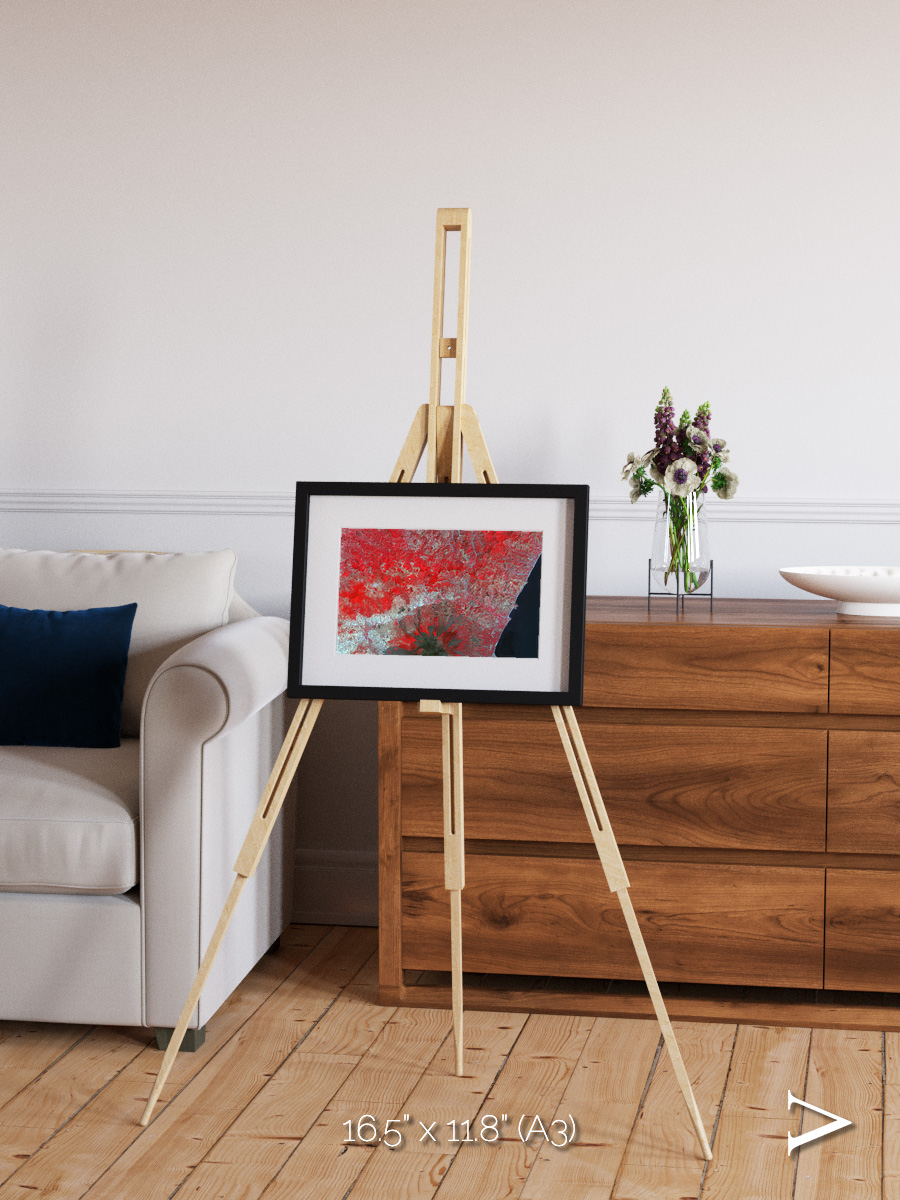 Painted Archipelago, Mt Etna Framed & Mounted Print