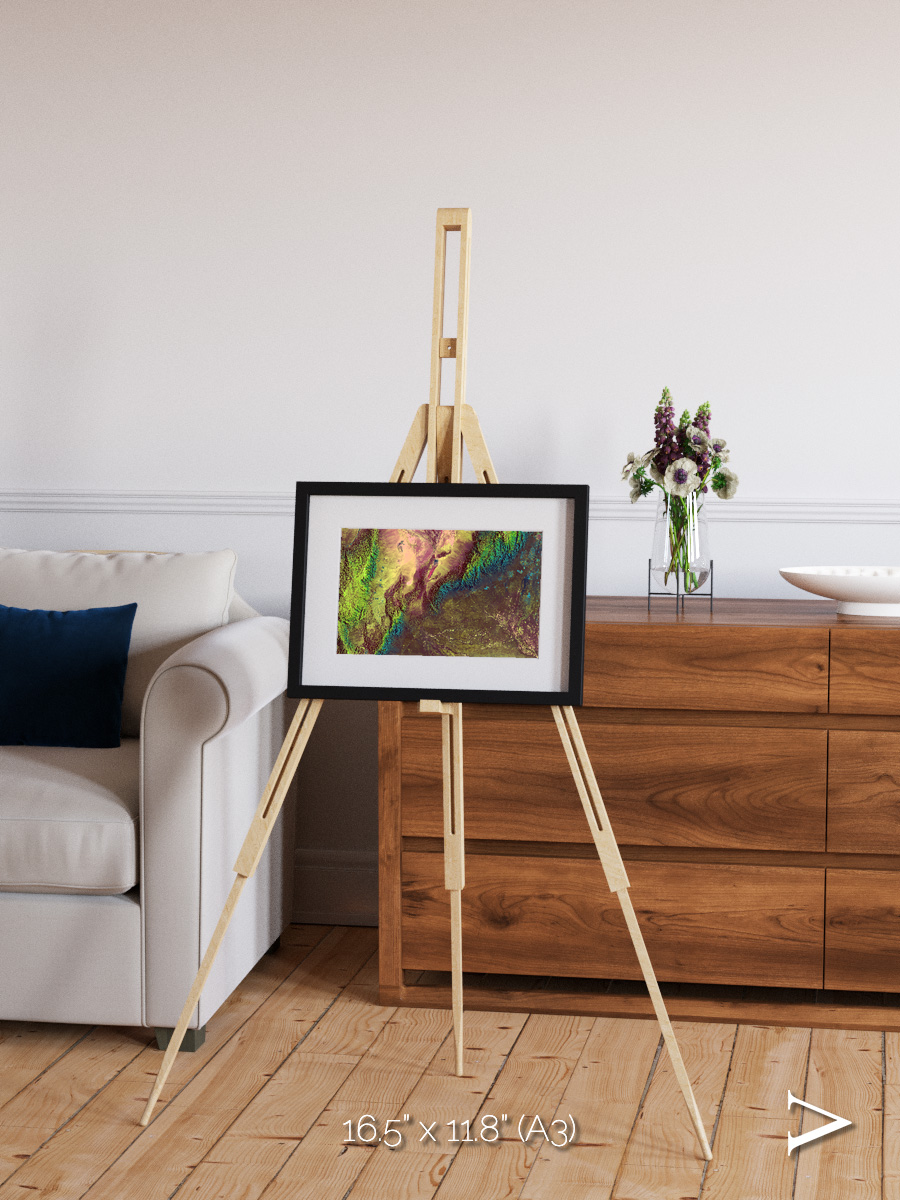 Textured Earth, Sierra de Velasco Framed & Mounted Print