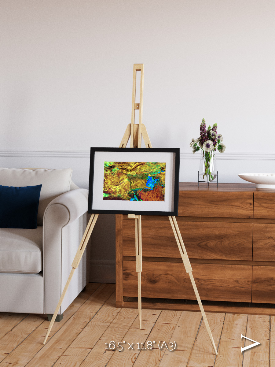 Salt and Storm, Dasht-e Kavir Framed & Mounted Print